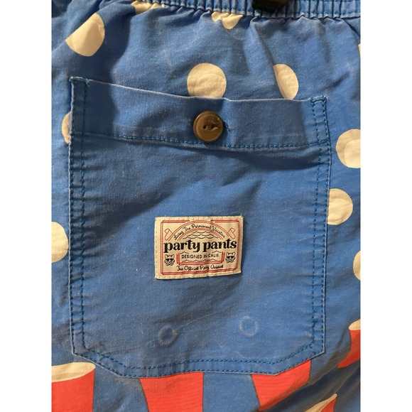 Party Pants Board Shorts Swim Trunks Beer Pong Red Solo Cup Size‎ XL Blue Red - Picture 6 of 13